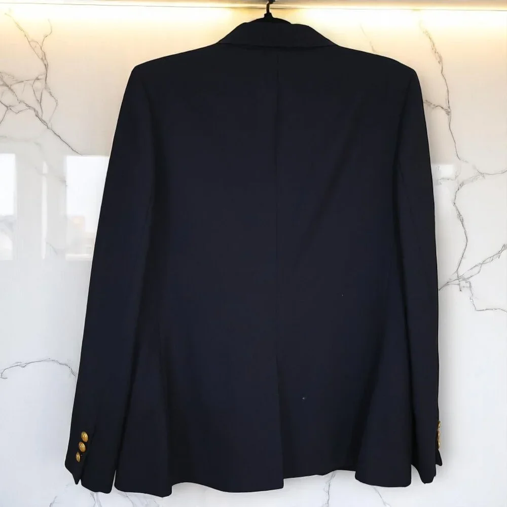 Vintage Navy 'School Boy' Blazer with Gold Buttons – Classic Preppy Style - Picture 3 of 5
